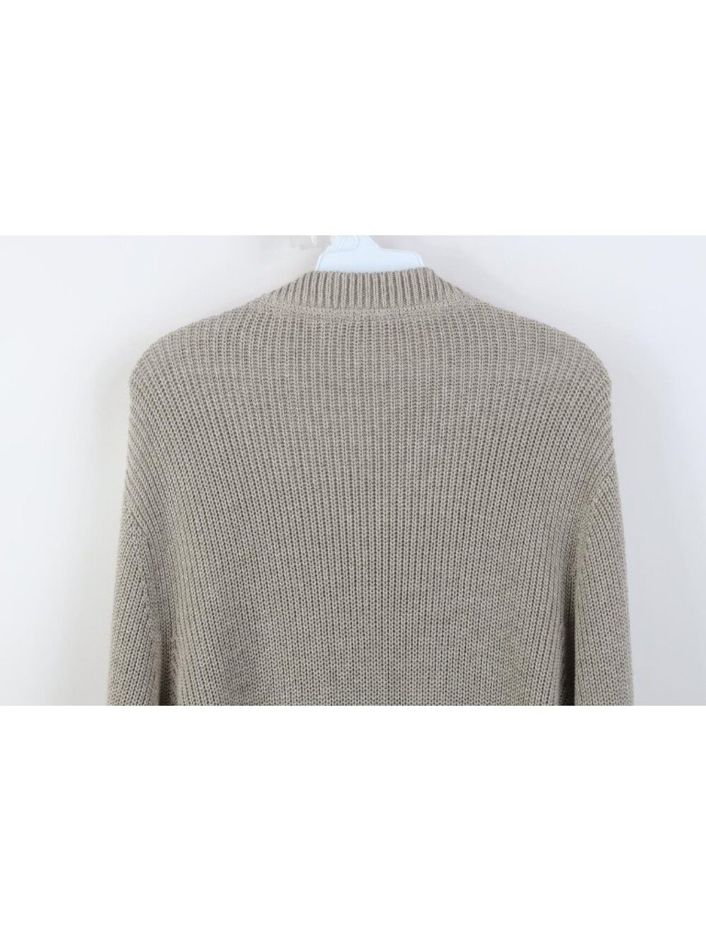 Vintage Eddie Bauer Mens XLT Blank Chunky Commando Ribbed Knit Henley Sweater - Picture 13 of 15